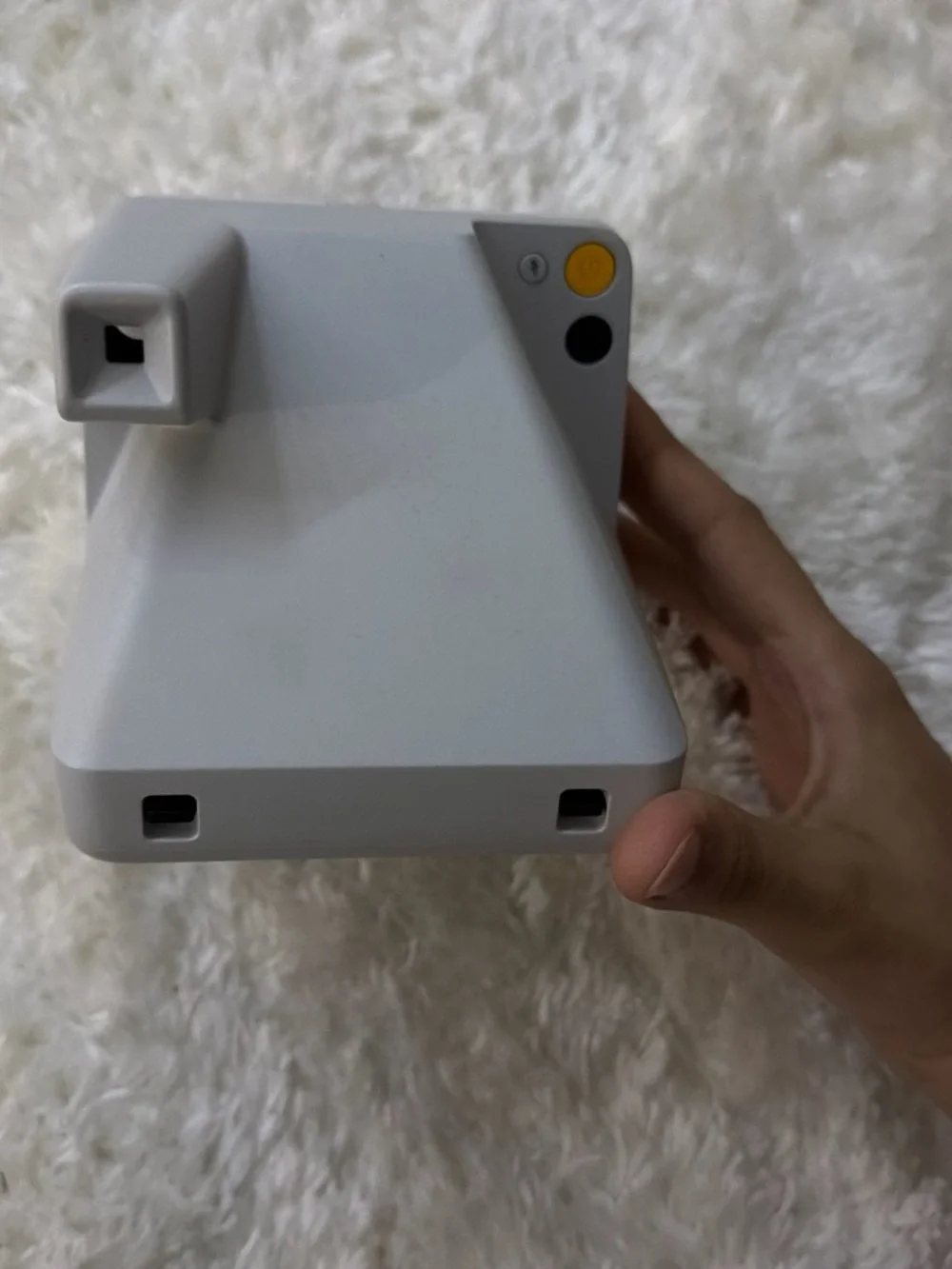 Polaroid Now Instant Camera – White with Rainbow Accent
